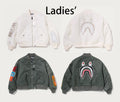 A BATHING APE Ladies' OVERSIZED SHARK MA-1 JACKET