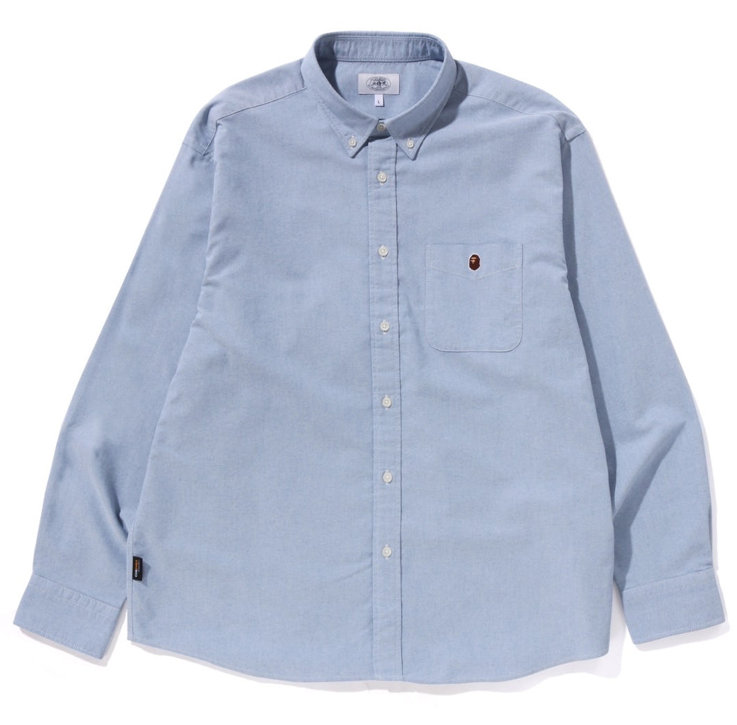 A BATHING APE ONE POINT CORDURA OXFORD SHIRT ( RELAXED FIT
