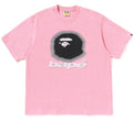 A BATHING APE SPRAY APE HEAD RELAXED FIT TEE