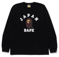 A BATHING APE JAPAN COLLEGE CITY L/S TEE