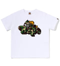 A BATHING APE BAPE KIDS ABC CAMO SHARK MILO ON BAPE TEE