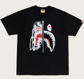 A BATHING APE SPACE CAMO TIGER SHARK TEE