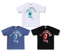 A BATHING APE TIE DYE TWIST COLLEGE TEE