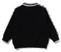 A BATHING APE BAPE KIDS BAPE TAPE RELAXED FIT CREWNECK SWEATSHIR