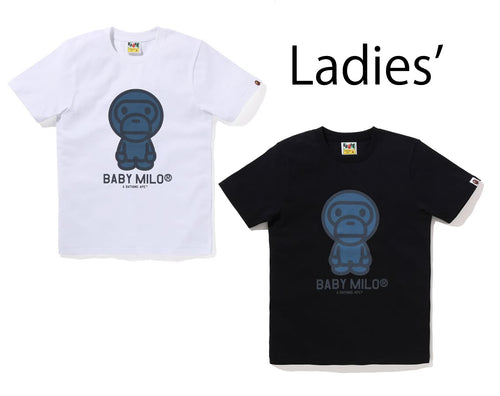 A BATHING APE Ladies' DENIM BABY MILO TEE