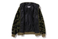 A BATHING APE 1ST CAMO 2ND SHARK BOA HOODIE JACKET