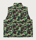 A BATHING APE ABC CAMO REVERSIBLE DOWN VEST