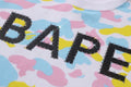 A BATHING APE NEW MULTI CAMO RHINESTONE REGULAR FIT CREWNECK SWEAT SHIRT