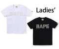 A BATHING APE Ladies' BLING STAR GLITTER BAPE LOGO TEE