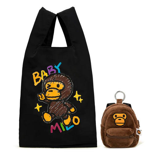 A BATHING APE - BABY MILO STORE BABY KEYCHAIN ECO BAG