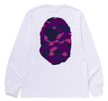 A BATHING APE COLOR CAMO BIG APE HEAD L/S TEE