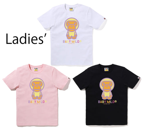 A BATHING APE Ladies' COLORS BABY MILO TEE