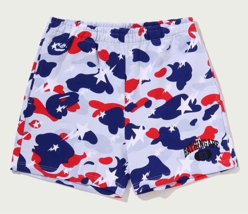 A BATHING APE Ladies' STA STRIKE CAMO SWEAT SHORTS