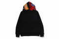 A BATHING APE COLOR CAMO REVERSIBLE SHARK FULL ZIP HOODIE