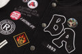 A BATHING APE BAPE KIDS 1ST CAMO SHARK HOODIE PRINT SWEAT VARSITY JACKET - happyjagabee store