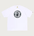 A BATHING APE CROC PATTERN BUSY WORKS RELAXED FIT TEE