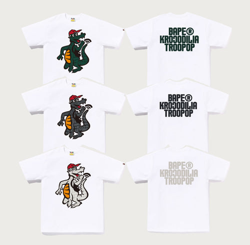 A BATHING APE CROC TROOP TEE
