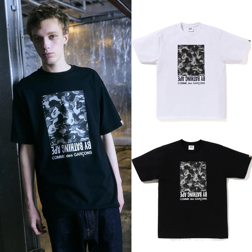 A BATHING APE BAPE x COMME des GARCONS CDG OSAKA Limited CAMO BOX TEE