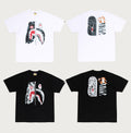 A BATHING APE SPACE CAMO TIGER SHARK TEE