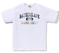 A BATHING APE BAPE CHECK UNIVERSITY COLLEGE TEE