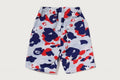 A BATHING APE BAPE KIDS STA STRIKE CAMO BEACH SHORTS