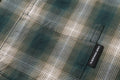 A BATHING APE OMNRE CHECK COLLEGE RELAXED FIT SHIRT