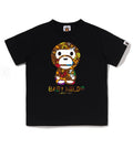 A BATHING APE BAPE KIDS MILO MULTI DINOSAURS PATTERN BABY MILO TEE