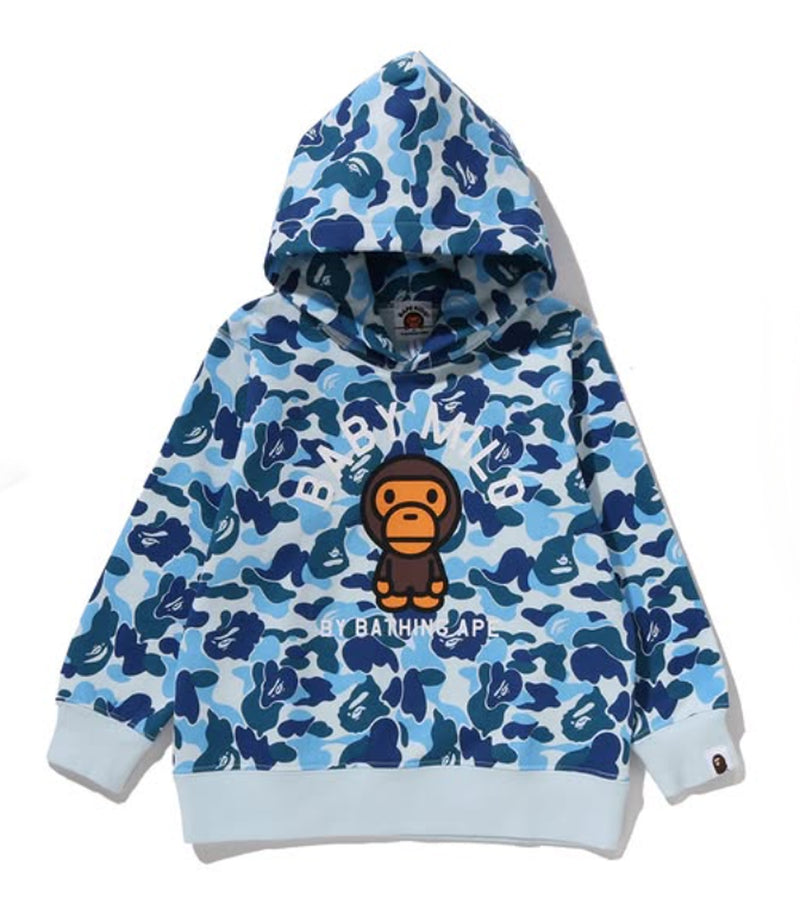 A BATHING APE BAPE KIDS ABC CAMO BABY MILO PULLOVER HOODIE