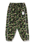 A BATHING APE BAPE KIDS ABC CAMO TRACK PANTS