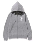 A BATHING APE APE CROSSBONE COLLEGE ZIP HOODIE