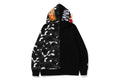 A BATHING APE CITY CAMO TIGER SHARK FULL ZIP HOODIE