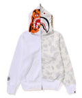 A BATHING APE Ladies' CITY CAMO TIGER SHARK FULL ZIP HOODIE