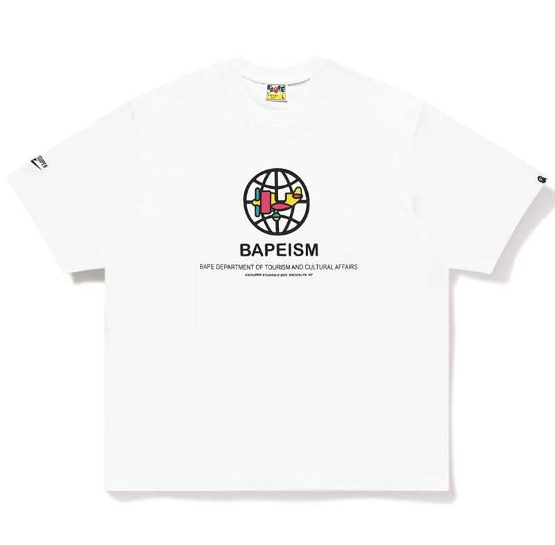 A BATHING APE BAPE x KIDSUPER BAPEISM LOGO TEE