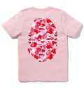 A BATHING APE Ladies' ABC CAMO BIG APE HEAD TEE