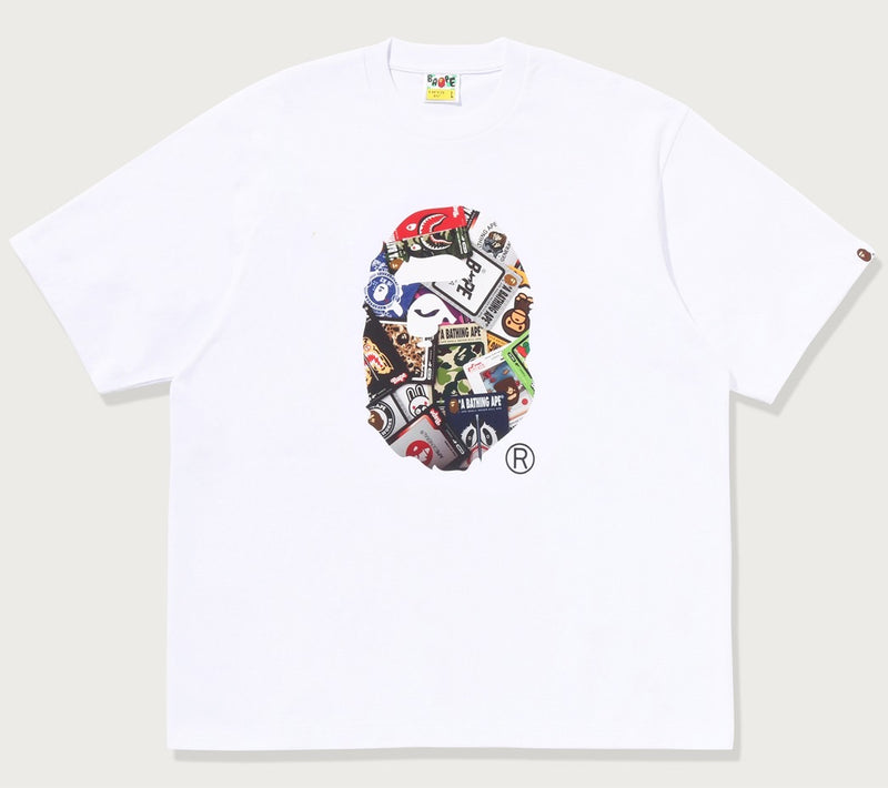 A BATHING APE BAPE TRADING CARD RELAXED FIT TEE