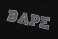 A BATHING APE HAND DRAW BAPE LOGO RELAXED FIT TEE