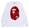 A BATHING APE COLOR CAMO BIG APE HEAD L/S TEE