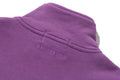 A BATHING APE GARMENT DYE ONE POINT HALF ZIP RELAXED FIT CREWNECK SWEAT SHIRT - happyjagabee store