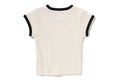 A BATHING APE Ladies' COLLEGE CROPPED TEE - happyjagabee store
