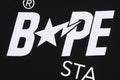 A BATHING APE STA PATTERN BAPE STA RAGLAN CROPPED FIT L/S TEE