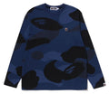 A BATHING APE MEGA COLOR CAMO ONE `POINT L/S TEE