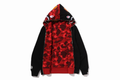 A BATHING APE COLOR CAMO REVERSIBLE SHARK FULL ZIP HOODIE