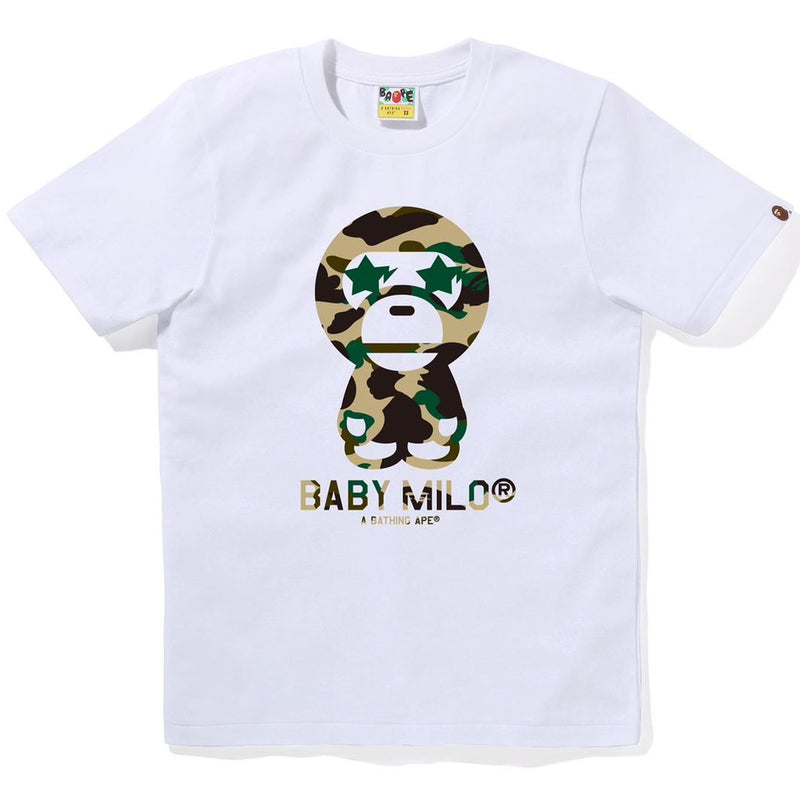 A BATHING APE Ladies' 1ST CAMO STA EYE BABY MILO TEE - happyjagabee store