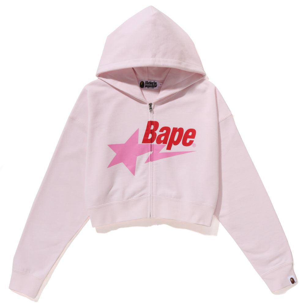 A BATHING APE Ladies' BAPE STA CROPPED ZIP HOODIE – happyjagabee store