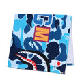 A BATHING APE ABC CAMO SHARK BEACH TOWEL