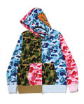 A BATHING APE ABC CAMO CRAZY SHARK FULL ZIP HOODIE