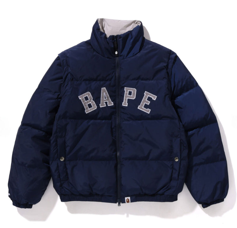 A BATHING APE Ladies' DETACHABLE SLEEVE DOWN JACKET