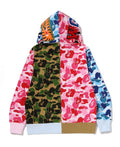 A BATHING APE ABC CAMO CRAZY SHARK FULL ZIP HOODIE
