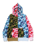 A BATHING APE ABC CAMO CRAZY SHARK FULL ZIP HOODIE