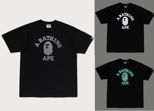 A BATHING APE GID REFLECTOR BAPE STA TEE